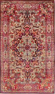 فرش آنتیک ابریشم اصفهان